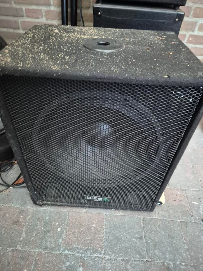Ibiza Sound actieve subwoofer en topkast set, Audio, Tv en Foto, Luidsprekers, Overige merken, Gebruikt, Ophalen of Verzenden