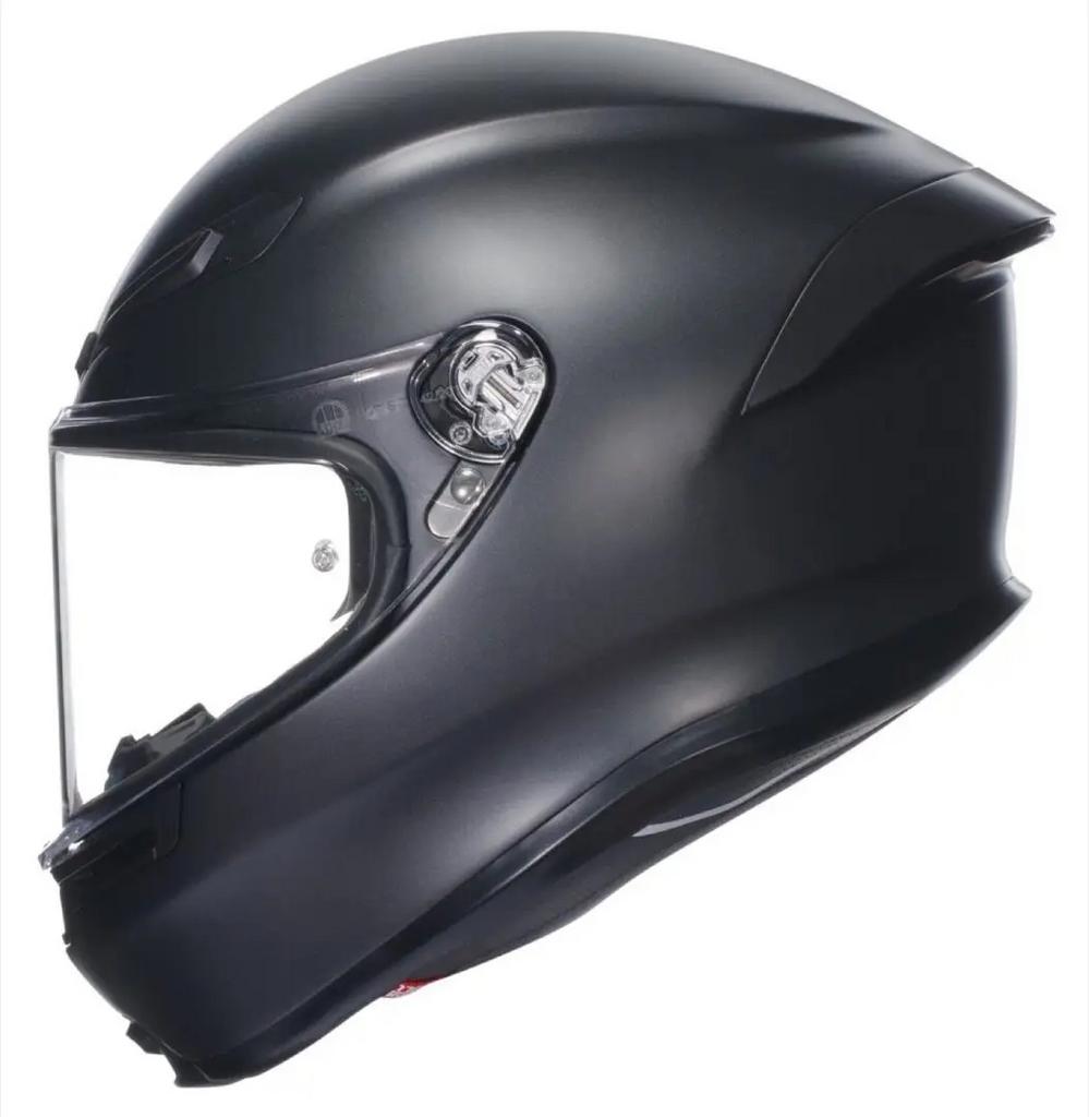 AGV K6 E2206 Mat Zwart Integraalhelm Maat ML NIEUW, Motoren, Nieuw met kaartje, M, Ophalen of Verzenden, Integraalhelm