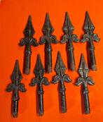 Antieke smeedijzeren hekspitsen, Ophalen of Verzenden
