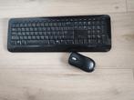 Microsoft Draadloos Toetsenbord en Muis Set, Toetsenbord en muis-set, Gebruikt, Ophalen of Verzenden, Draadloos