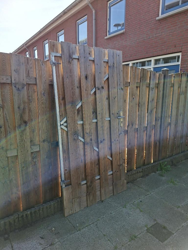 Tuindeur, Ophalen, Gebruikt, 80 tot 100 cm, Buitendeur