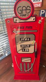 Vintage benzinepomp kledingkast voor kinderkamer, Ophalen, Overige materialen, Minder dan 50 cm, Zo goed als nieuw
