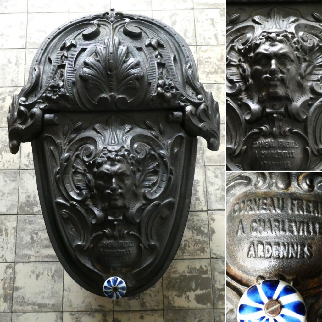 Kolenkit pelletbak houtbak Freres a Charlevil Ardennes, Antiek en Kunst, Ophalen