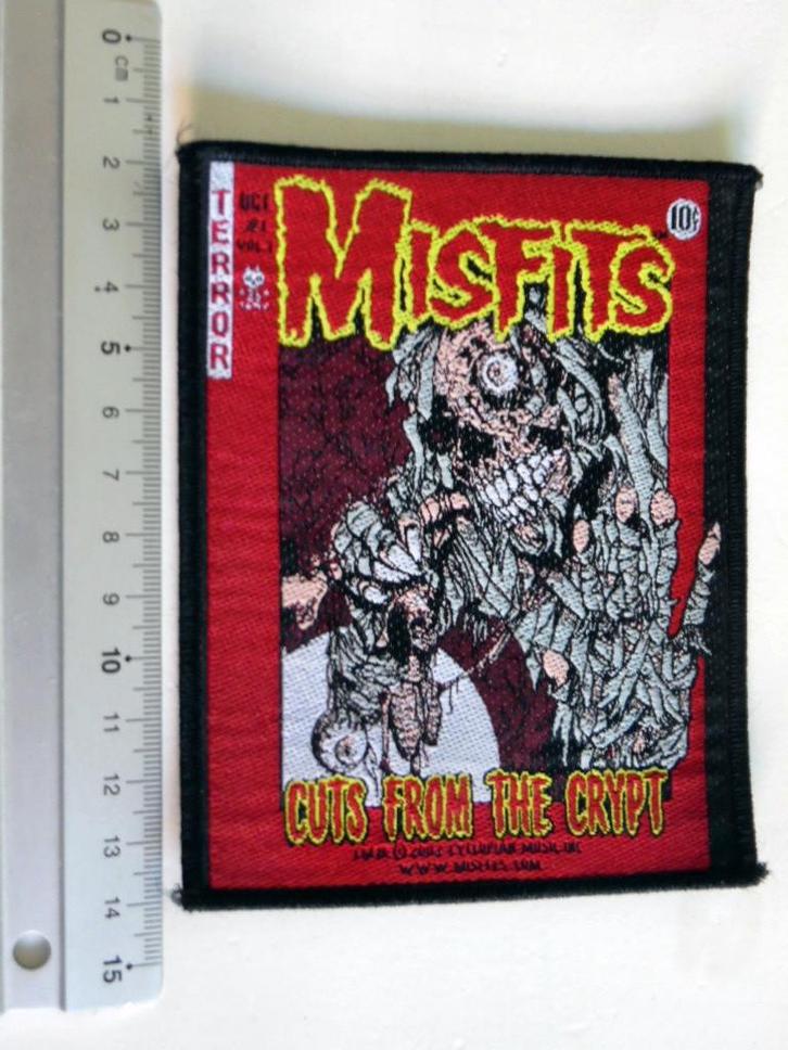 Misfits mooie vintage 2002 patch 33 -- 9.5 x 12 cm, Verzamelen, Muziek, Artiesten en Beroemdheden, Nieuw, Kleding, Verzenden