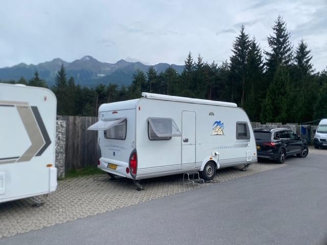 Caravan, Omvormbare zithoek, Particulier, 6 tot 7 meter, Knaus