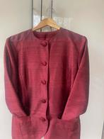 Bordeaux rode zijden blazer in nw st 42, Verzenden, Zo goed als nieuw, Maat 42/44 (L), Rood