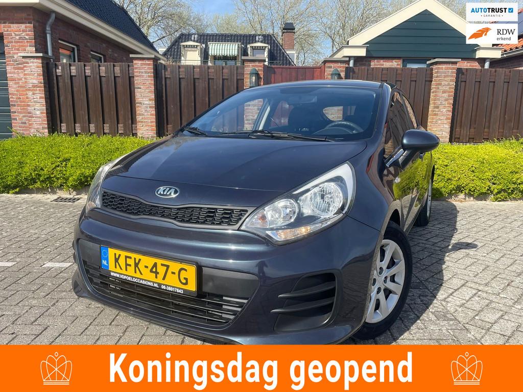 Kia Rio 1.2 CVVT DynamicLine NAVI AIRCO CAMERA BLUETOOTH NAP, 1027 kg, Gebruikt, Zwart, 4 cilinders