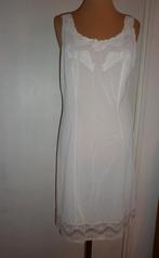 vintage onderjurk maat 42, Verzenden, Wit, Nachtkleding