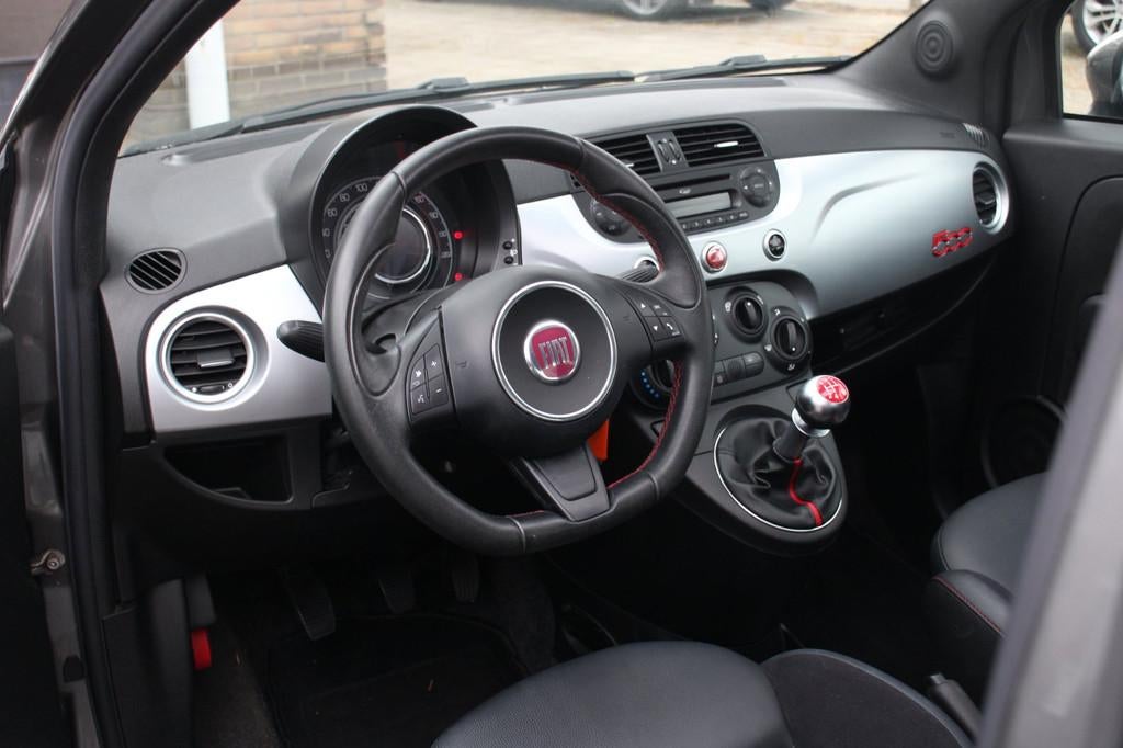 Fiat 500 0.9 TwinAir Lounge | PANORAMADAK, LEER, SPORT, ABAR, Voorwielaandrijving, Euro 5, 86 pk, Gebruikt