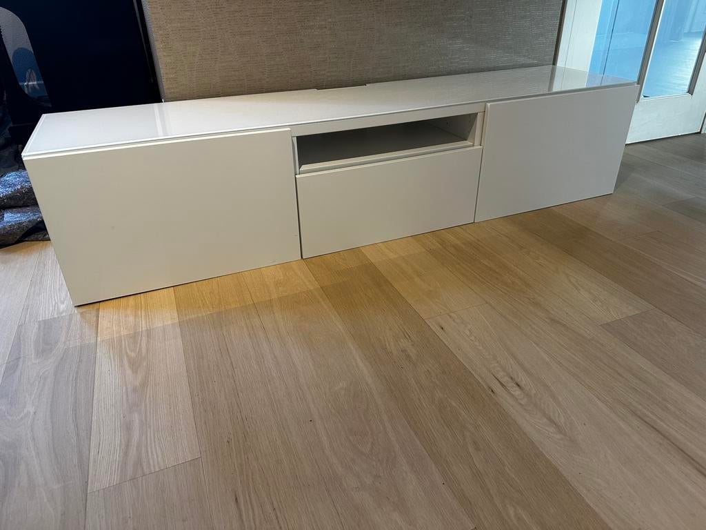 Wit TV meubel - nieuwprijs €228, Ophalen, 150 tot 200 cm, Zo goed als nieuw, Minder dan 100 cm