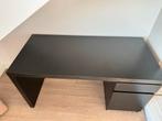Ikea MALM bureau met lade (zwart), Huis en Inrichting, Bureaus, Ophalen, Zo goed als nieuw, Bureau
