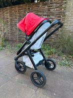 Dubatti kinderwagen met rode kap, Gebruikt, Verstelbare duwstang, Ophalen, Kinderwagen