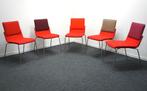 Gispen Triennial Design Stoelen | Rood Mix | 5 Stuks | Stoel, Huis en Inrichting, Stoelen, Gebruikt, -, -, Ophalen of Verzenden