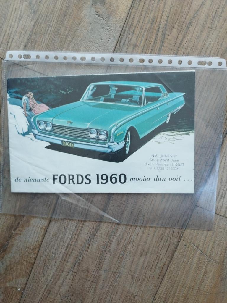 Ford folder - 1960 - Nederlandstalig, Ford, Ophalen of Verzenden, Zo goed als nieuw, Ford