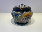 Gouda Plateel Bloemvaas / Rozenbowl Art Deco stijl, Antiek en Kunst, Ophalen of Verzenden