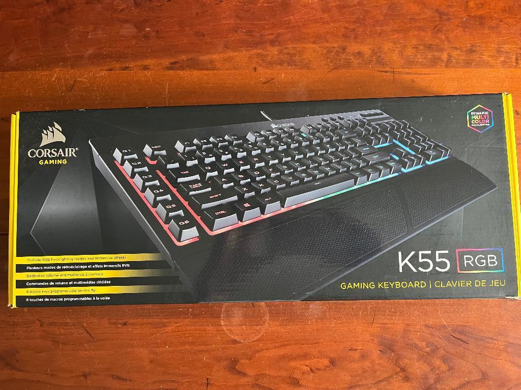 Toetsenbord Corsair K55 rgb, Computers en Software, Toetsenborden, Ophalen, Zo goed als nieuw, Corsair