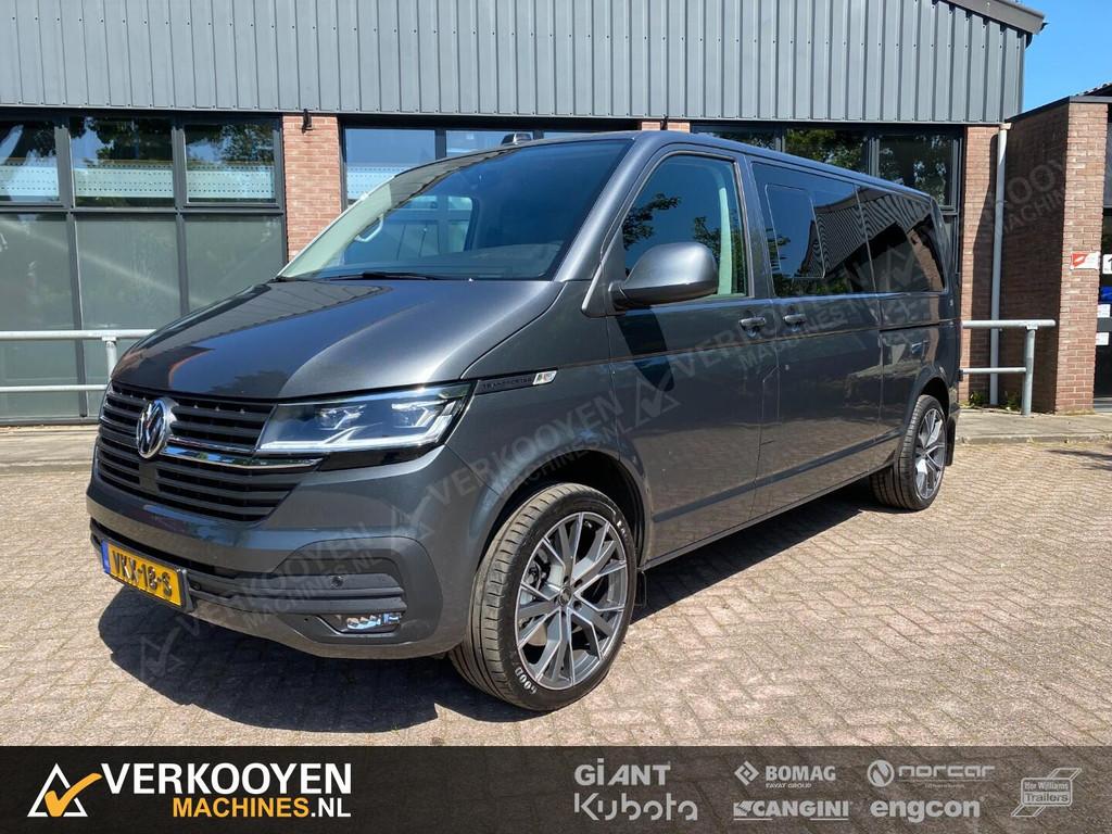2021 Volkswagen Transporter T6 200pk Dubbele Cabine L2H1 VT1, Auto's, Bestelauto's, Gebruikt, Euro 6, Volkswagen, 2500 kg