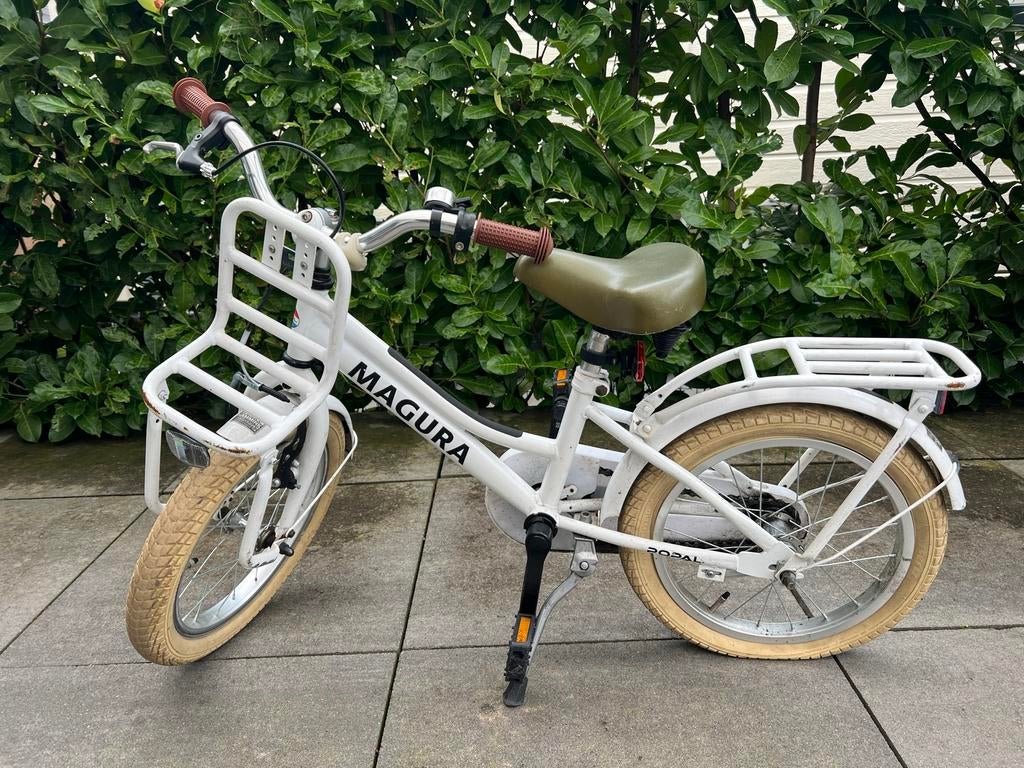 Popal Cooper 16 inch kinderfiets wit, €50,-, Fietsen en Brommers, Fietsen | Kinderfietsjes, Ophalen of Verzenden, Gebruikt, 16 tot 20 inch