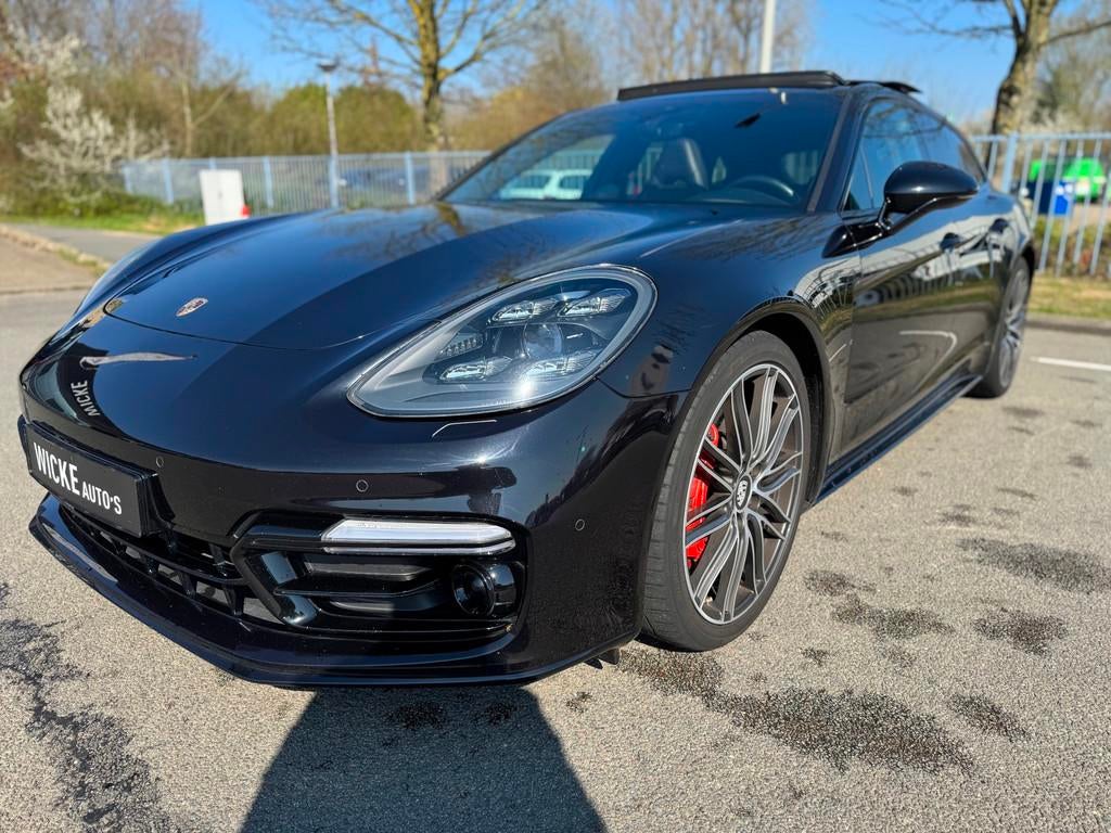 Porsche Panamera Sport Turismo 3.0 4 Softclose Pano Camera A, Auto's, Porsche, Gebruikt, 2995 cc, Zwart, Leder