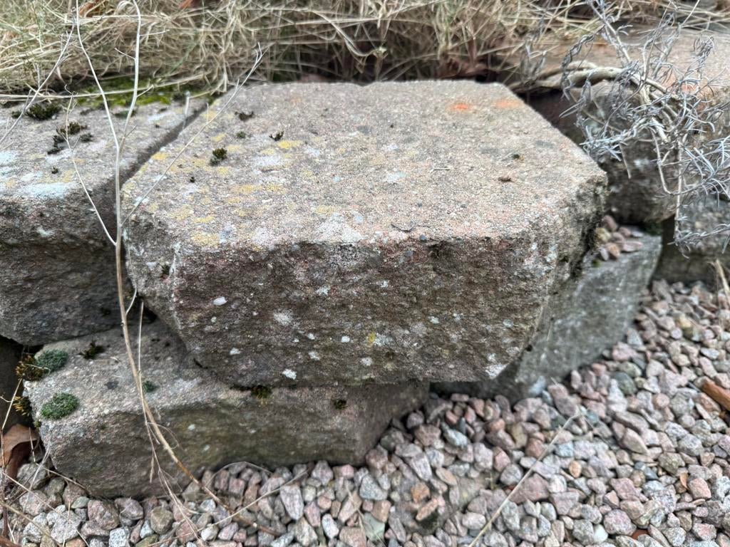 Stapelblokken, Tuin en Terras, Grind, Keien en Split, Ophalen, Antraciet, Zo goed als nieuw, Split