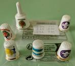 Verzameling van 6 decoratieve vingerhoedjes, Ophalen of Verzenden, Gebruikt, Porselein, Nederland