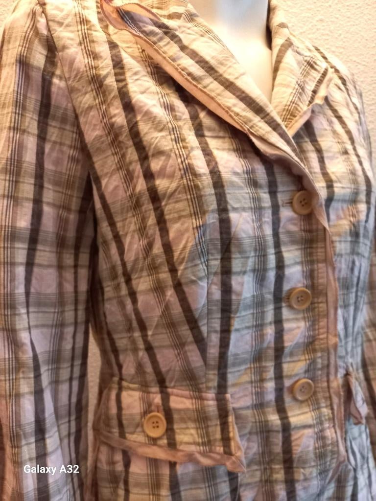 Roze groen geruit jasje van Bandolera, maat 40, Maat 38/40 (M), Ophalen of Verzenden, Zo goed als nieuw, Jasje