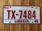 Nummerbord Liberia, Ophalen of Verzenden, Gebruikt, Overige automerken