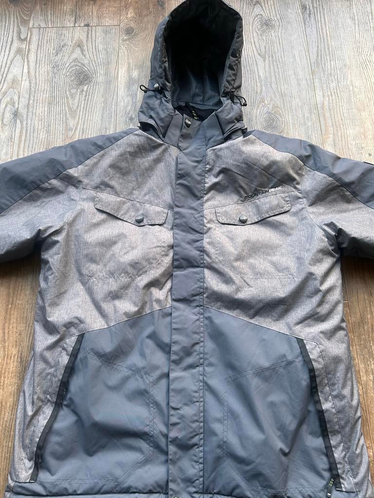 Mountain Peak Ski-jas - Grijs/Zwart, maat S, Kleding | Heren, Ophalen, Zo goed als nieuw, Jack