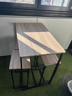 Bartafel met 4 stoelen, Ophalen of Verzenden, Zo goed als nieuw