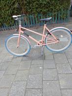Veloretti fiets - Roze met blauwe banden, 50 tot 53 cm, Ophalen of Verzenden, Gebruikt, Overige merken