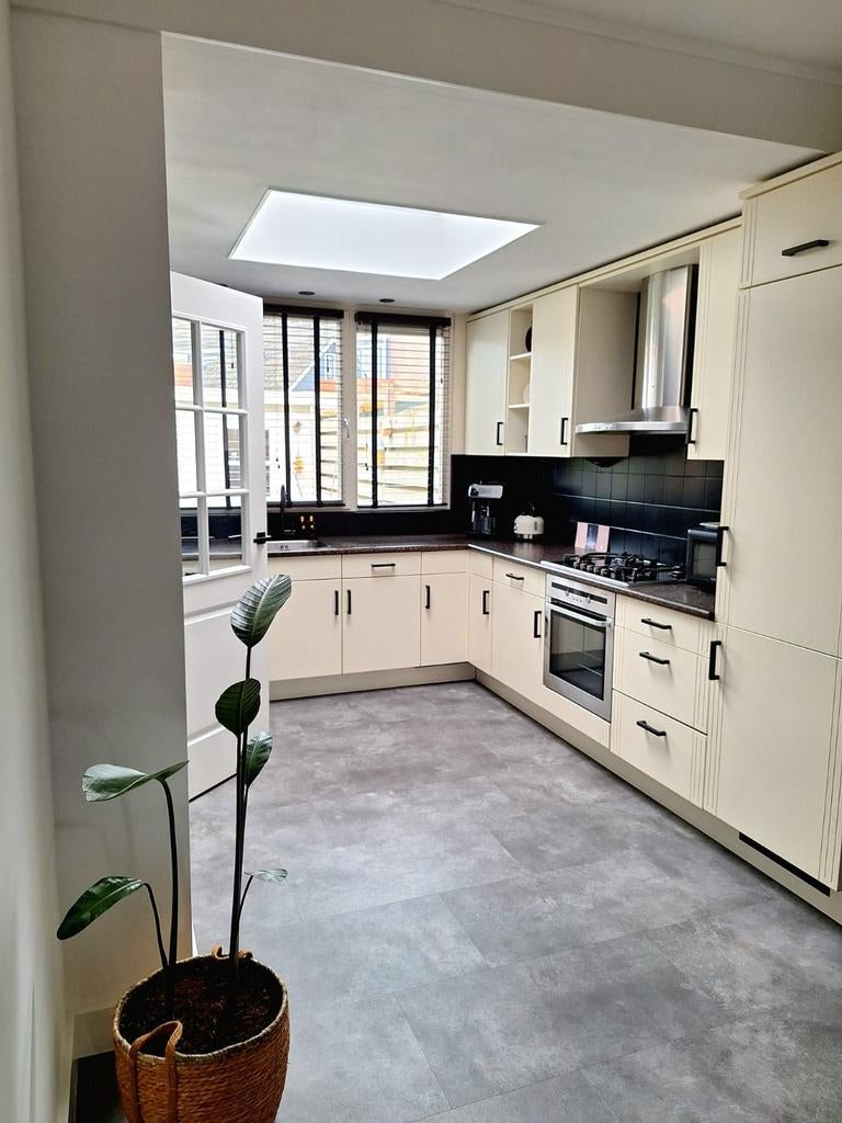 Keuken hoekopstelling, Huis en Inrichting, Keuken | Complete keukens, Ophalen, Gebruikt, Hoekkeuken, Kunststof