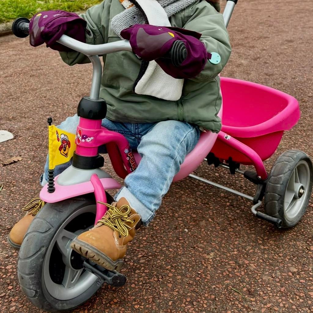 Puky driewieler met laadbak en duwstang, Kinderen en Baby's, Ophalen, Gebruikt