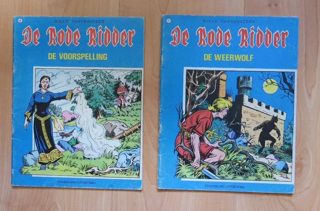 De Rode Ridder 2 stripboeken aangeboden ridder kasteel, Gelezen, Willy Vandersteen, Ophalen of Verzenden, Meerdere stripboeken
