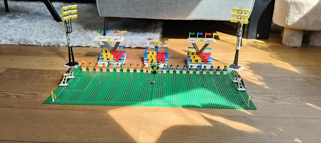 Lego WK Voetbalstadion 1998 met spelers en verlichting, Ophalen, Gebruikt, Complete set, Lego