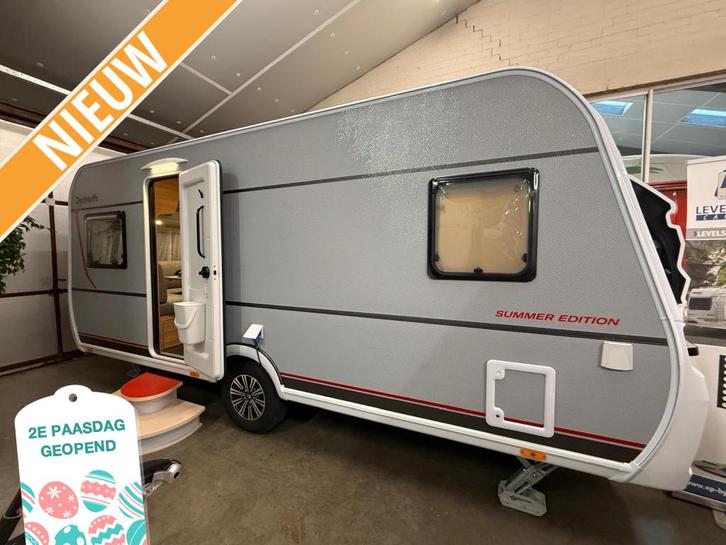 Dethleffs Summer Edition 470 FR +DAKAIRCO, Caravans en Kamperen, Caravans, 1000 - 1250 kg, Rondzit, Dethleffs, Frans bed, Overige typen