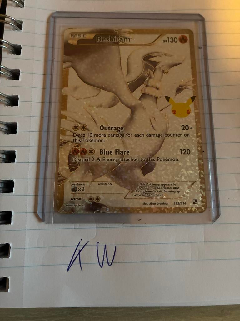 Reshiram mint, Ophalen of Verzenden, Zo goed als nieuw