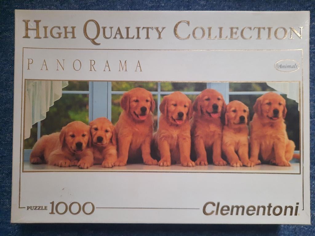 Panorama honden puzzel, Hobby en Vrije tijd, Denksport en Puzzels, Ophalen of Verzenden, 500 t/m 1500 stukjes, Gebruikt, Legpuzzel