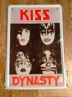 Kiss Dynasty Ace Gene Peter blikken bordje muziek band, Verzamelen, Ophalen of Verzenden, Gebruikt, Overige typen