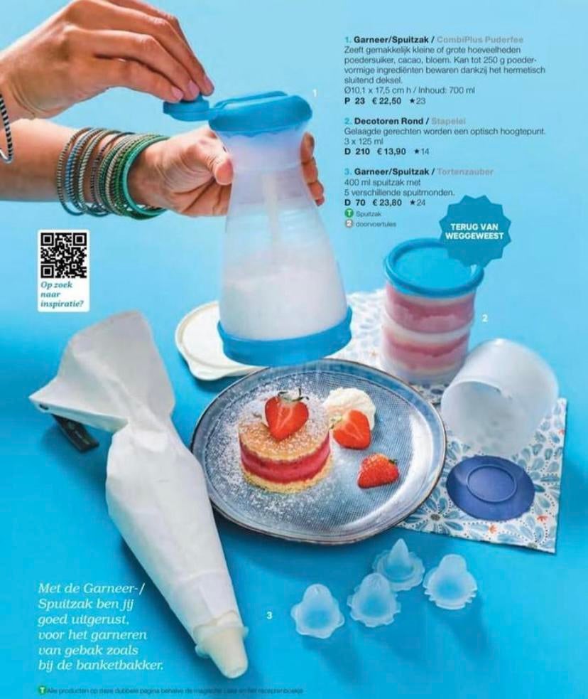 Tupperware Poederzeef / Poederstrooier, Huis en Inrichting, Keuken | Tupperware, Ophalen of Verzenden, Nieuw, Blauw, Overige typen