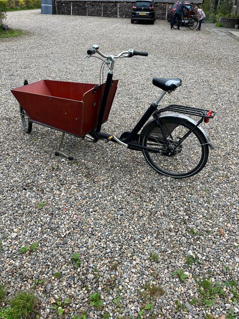 Andel bakfiets 8 versnellingen – goede basis – met huif, Fietsen en Brommers, Gebruikt, Huif, 2 kinderen, Ophalen