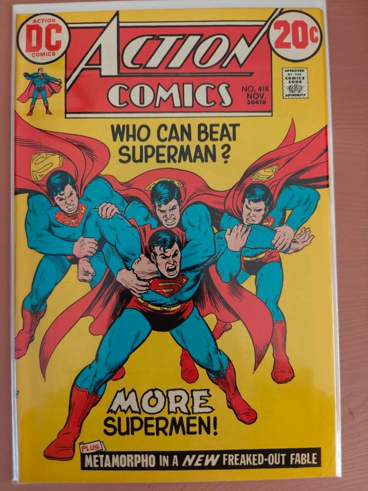 Action Comics #418 (1972), Boeken, Strips | Comics, Zo goed als nieuw, Eén comic, Amerika, Ophalen of Verzenden