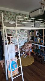 IKEA SVÄRTA hoogslaper 140x200 + HOVAG matras (zgan), Huis en Inrichting, Slaapkamer | Stapelbedden en Hoogslapers, Ophalen, Gebruikt