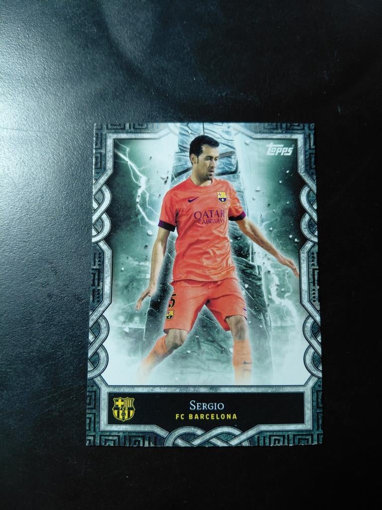 Sergio busquets (fc barcelona) topps legend, Ophalen of Verzenden, Nieuw, Buitenlandse clubs, Spelerskaart