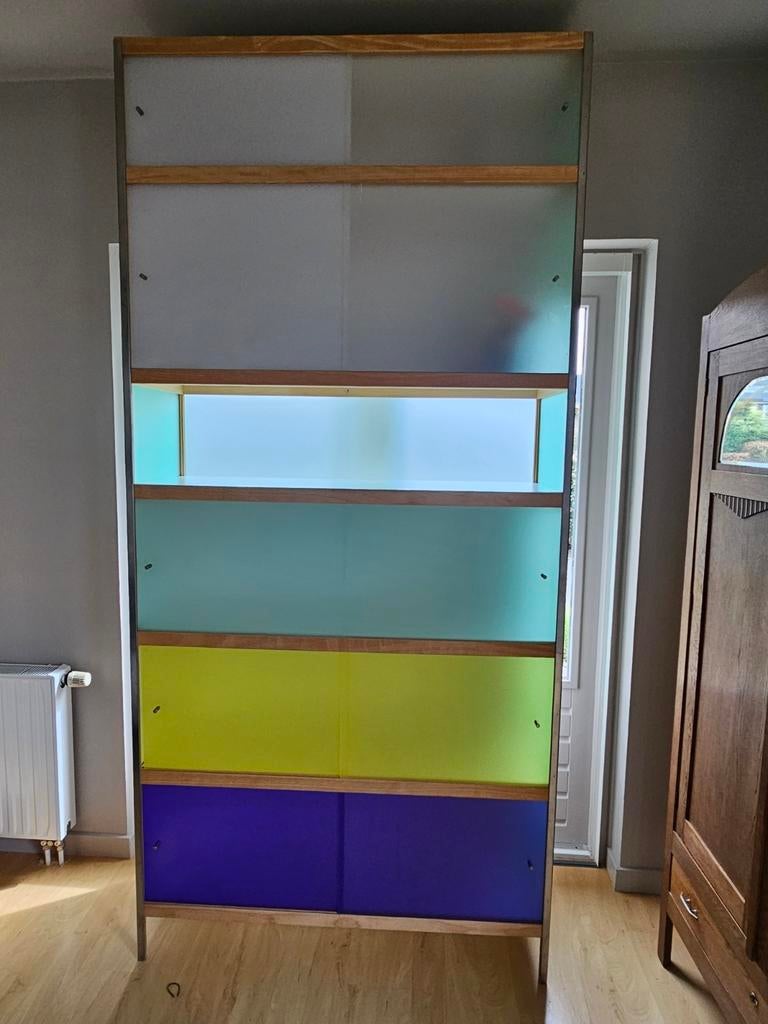 Kewlox Kast - Kleurrijk en Modulair (255x120x42 cm), Huis en Inrichting, Kasten | Kledingkasten, Ophalen, Overige houtsoorten