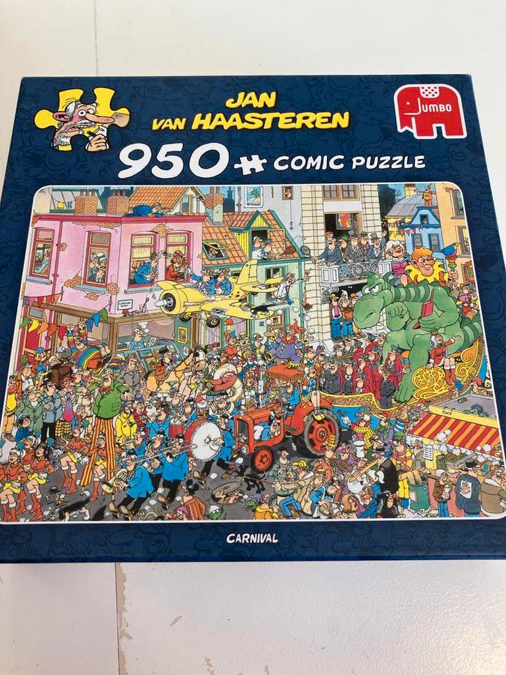 Jan van Haasteren Carnaval 950 stukjes Jumbo Puzzel, Hobby en Vrije tijd, Denksport en Puzzels, Gebruikt, Legpuzzel, 500 t/m 1500 stukjes