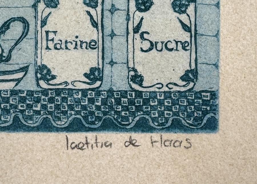 1155. Kleurenets, Laetitia de Haas – Stilleven, 20e eeuw, Antiek en Kunst, Ophalen of Verzenden