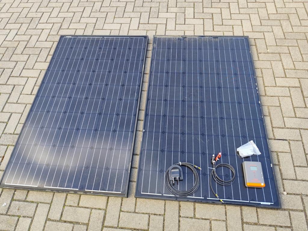 Complete Off-Grid Zonnepaneel Set 2x 250watt, Ophalen, Gebruikt