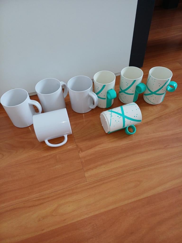 Merk coppia 4 stuks en 4 nieuwe bekers, Ophalen of Verzenden