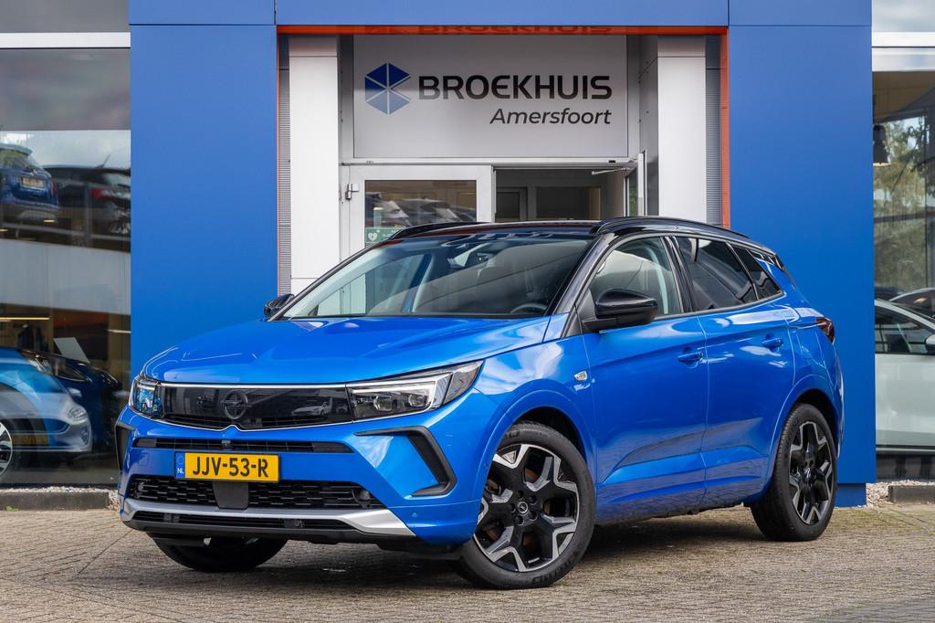 Opel Grandland 1.6 Turbo Plug-In Hybrid Ultimate | Trekhaak, Auto's, Opel, 12 maanden, 4 cilinders, Blauw, Bedrijf