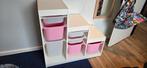 Ikea Trofast opbergkast met bakken - Wit/Roze, Kinderen en Baby's, Kinderkamer | Commodes en Kasten, Ophalen, Gebruikt, Kast, 75 tot 100 cm
